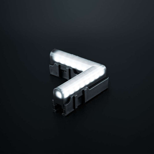 FREEDOM Dark Line Corner LED Front Position Light – White Fiber-Optic Style Design