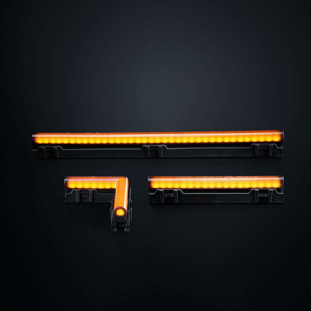Feu d'Angle Latéral FREEDOM Dark Line Ambre LED