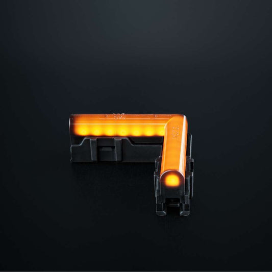 Feu d’Angle LED Ambre FREEDOM Dark Line – Éclairage Premium Effet Fibre Optique
