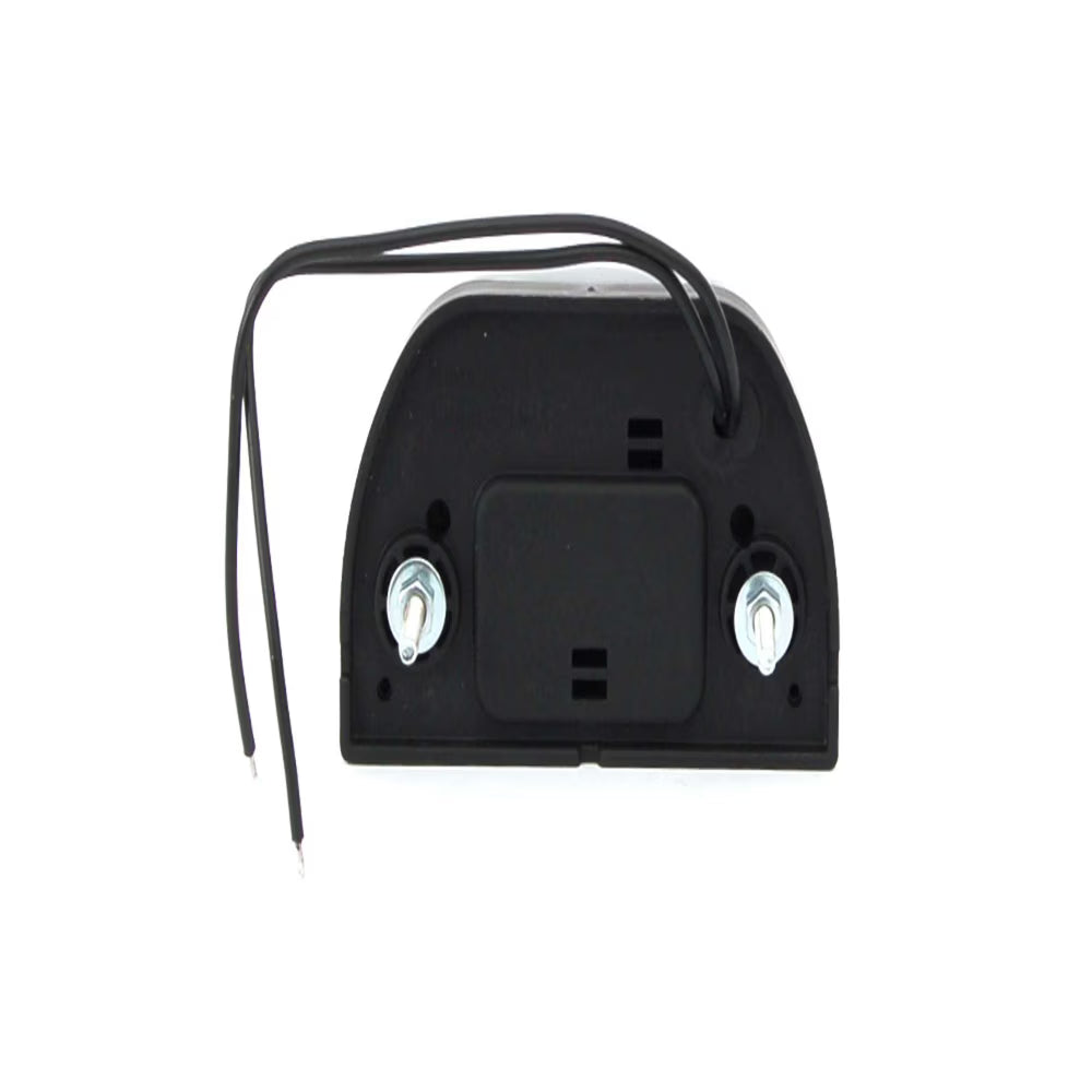 STRANDS Éclairage de plaque d’immatriculation LED – 2 LED (Noir, design rond)