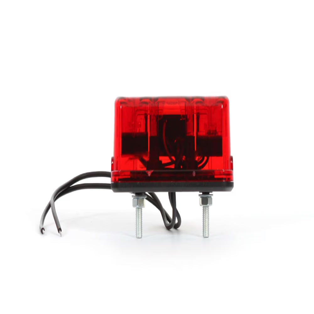 STRANDS Éclairage de plaque d’immatriculation LED – Blanc / Rouge (4 LED, IP68)