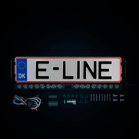 NUUK E-Line Duo DK LED Light Bar with Integrated License Plate Bracket