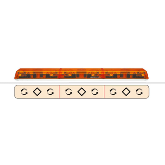 Barre Lumineuse LED de Toit 1800 mm – Rampe Warning 24V Homologuée ECE R65 pour Poids Lourds
