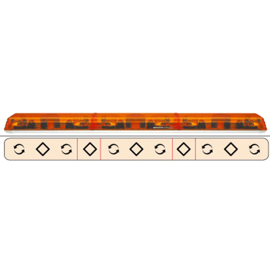 Barre Lumineuse LED de Toit 1800 mm – Rampe Warning 24V Homologuée ECE R65 pour Poids Lourds