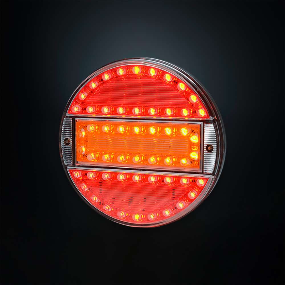 STRANDS Round LED Tail Light – 3-in-1 Rear Light for Trailers, Trucks &amp; Utility Vehicles