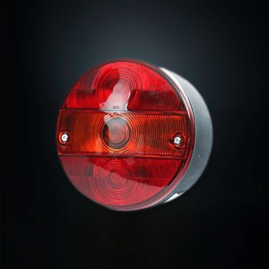 STRANDS 142mm Round LED Tail Light – 3 Function Rear Light