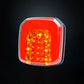 STRANDS Square LED Tail Light – 3 Function Rear Light with Tail, Brake &amp; Turn Signal