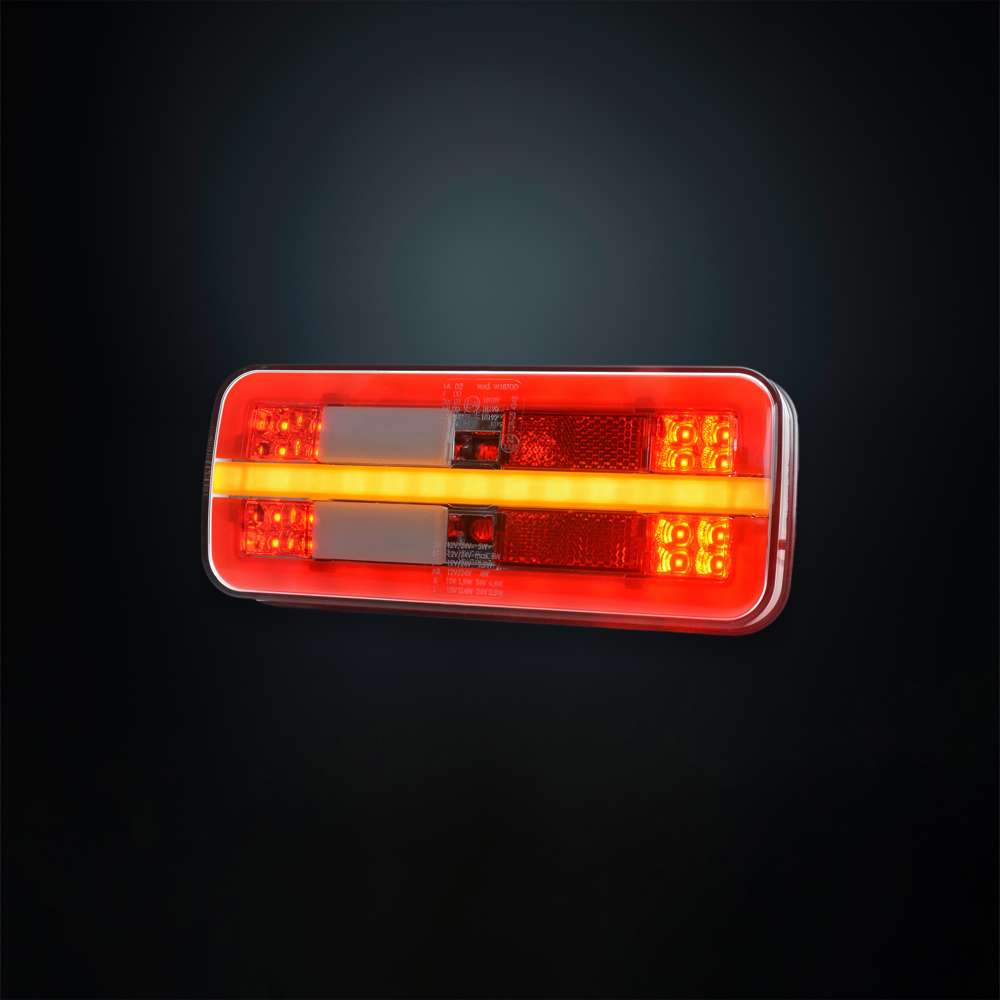 STRANDS Universal Rectangular LED Tail Light – 4 Functions (E-Mark Approved)