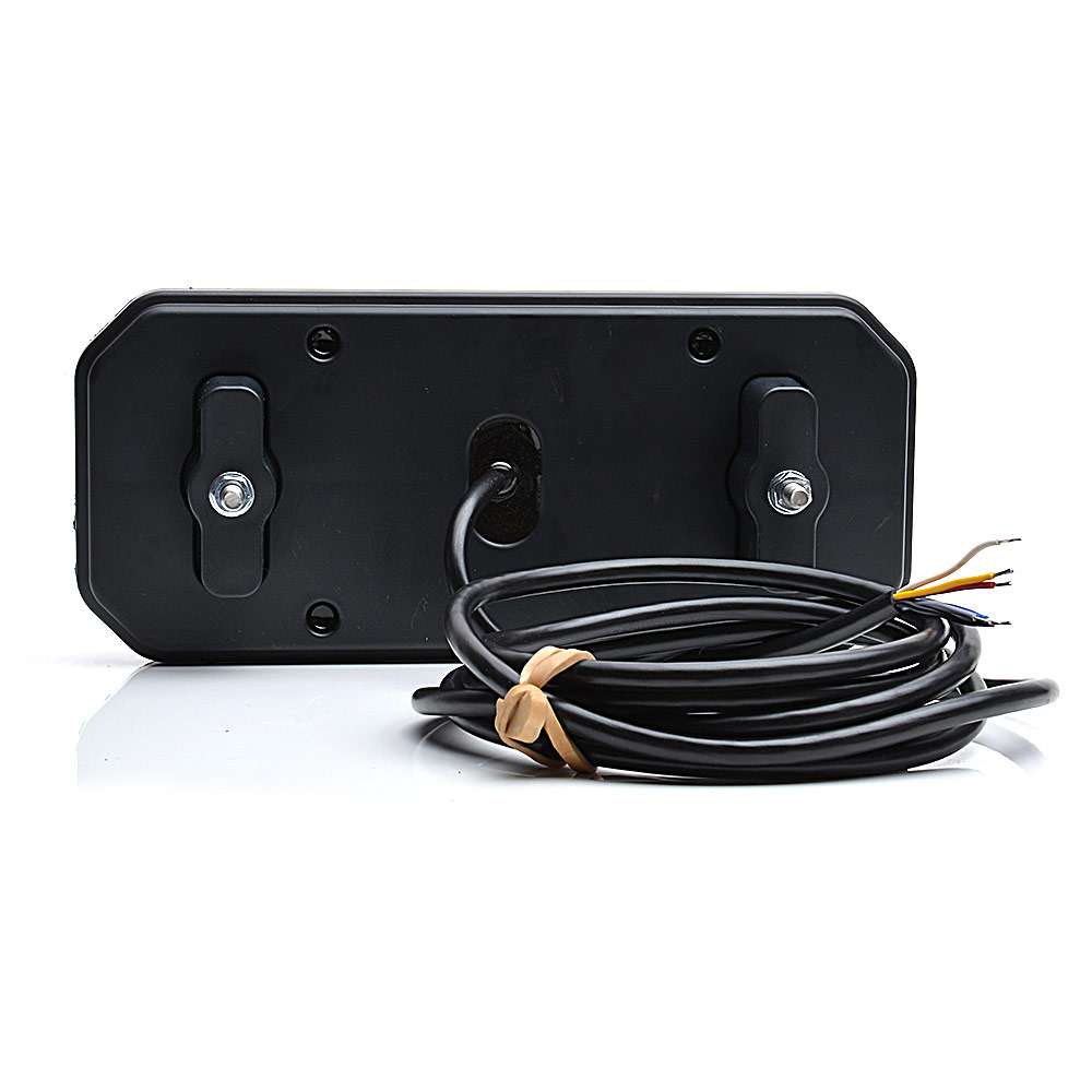 STRANDS Universal Rectangular LED Rear Tail Light – 5 Functions | E-Approved &amp; IP68 Waterproof