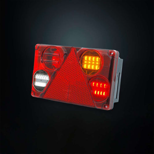 Strands Rectangular 5-Function LED Trailer Rear Light with Bayonet Connector – Right Side