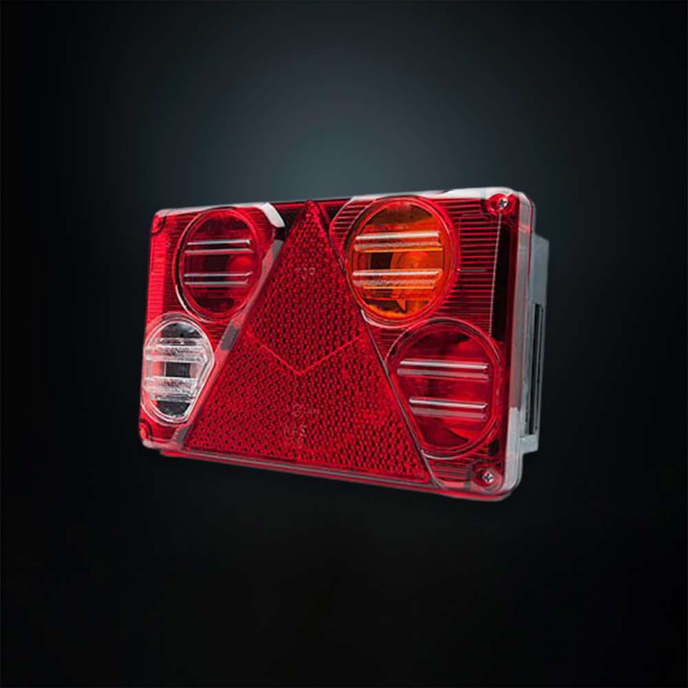 Strands Rectangular 5-Function Halogen Trailer Rear Light – Right Side