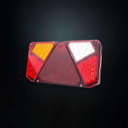 Strands Left Side Rectangular LED Rear Tail Light – 5 Functions for Trailer