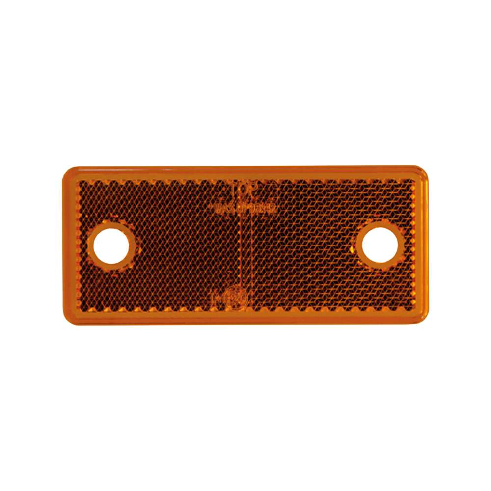 Strands Rectangular Amber Reflectors (Pack of 4) – High-Visibility Side Marker Reflectors for Trailers &amp; Vehicles