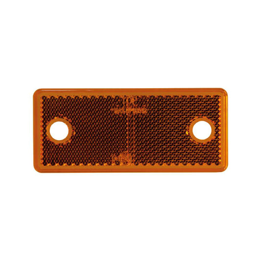 Strands Rectangular Amber Reflector – High-Visibility Side Marker Reflector for Trailers and Vehicles