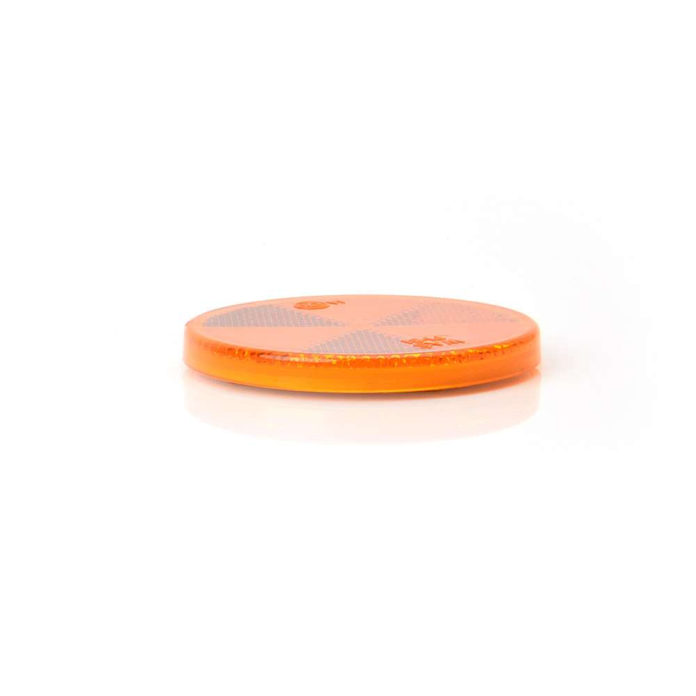Strands Round Amber Reflector – High-Visibility Side Marker Reflector for Trailers, Trucks &amp; Utility Vehicles