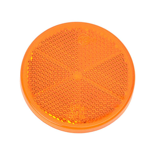 Strands Round Amber Reflector – High-Visibility Side Marker Reflector for Trailers, Trucks &amp; Utility Vehicles