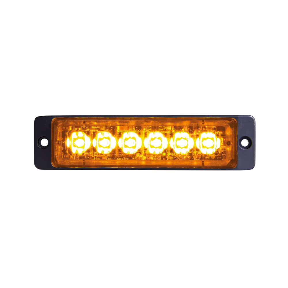 Feu LED orange 6 LED stroboscopique homologué ADR