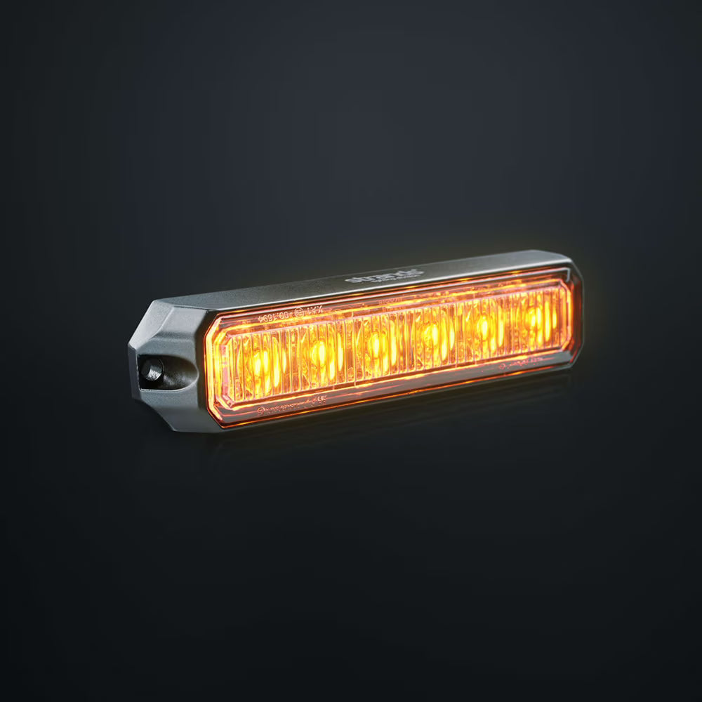 Feu LED orange 6 LED stroboscopique