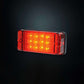 STRANDS Rectangular LED Rear Fog Light with Red Lens – Slim &amp; High-Visibility Safety Solution