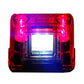 STRANDS Éclairage de plaque d’immatriculation LED – Blanc / Rouge (4 LED, IP68)