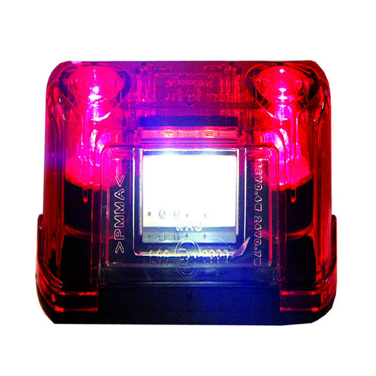 STRANDS 4 LED License Plate Light – Feu de Plaque LED Blanc &amp; Rouge IP68