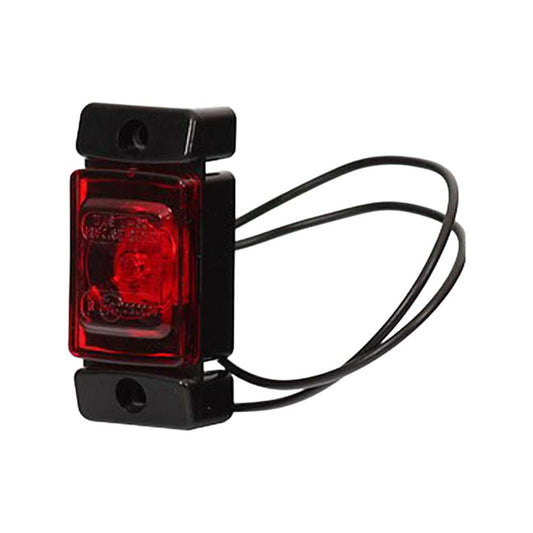 Feu de Position Arrière STRANDS LED Rouge – Lampe Marker à Cadre en Caoutchouc Noir