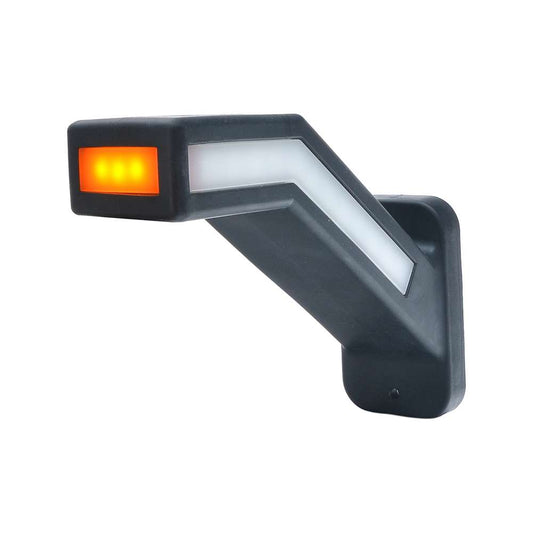 Strands Long Rubber Arm Right Position Light – Rear, Side &amp; Front LED Marker Light with Dynamic Indicator