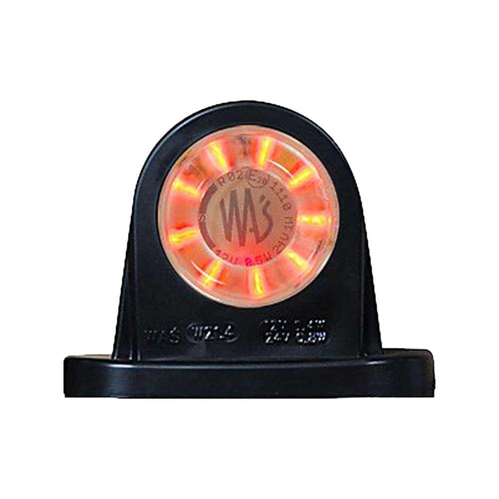 Strands Rubber Arm Rear &amp; Front Position Light – Clear Lens LED Marker Light