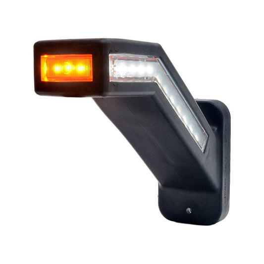 Strands Rubber Arm Right 5-Function Position Light with Dynamic LED Indicator