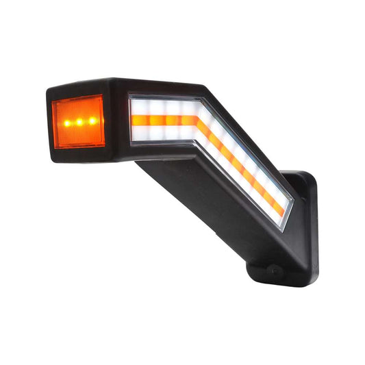 Strands Left Position Light with 8 Functions – Flexible Rubber Arm Marker Light