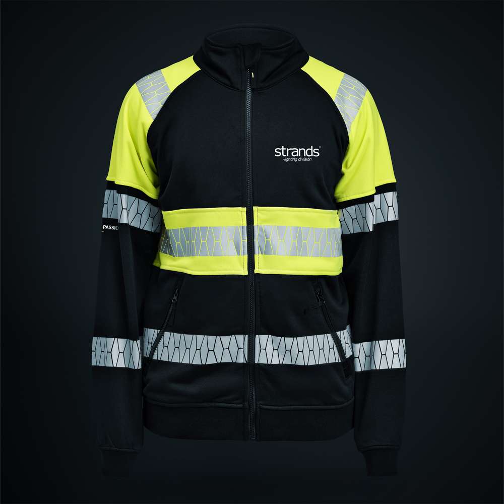 Sweatshirt Zippé Strands Haute Visibilité Jaune Fluo