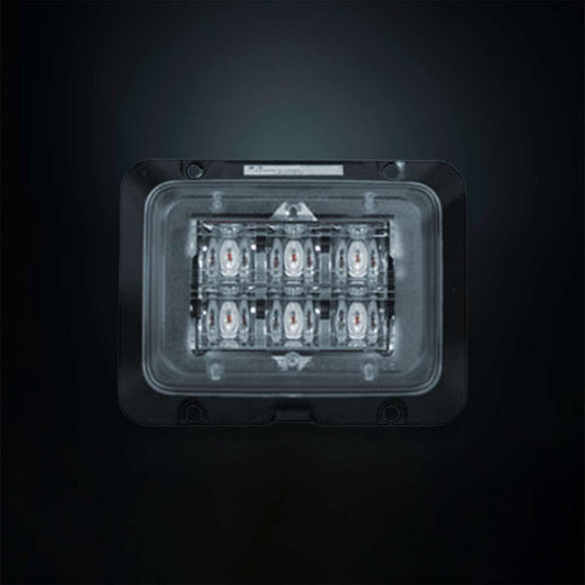 Strands Rectangular Amber LED Warning Light – Professional Surface Mount Safety Signal