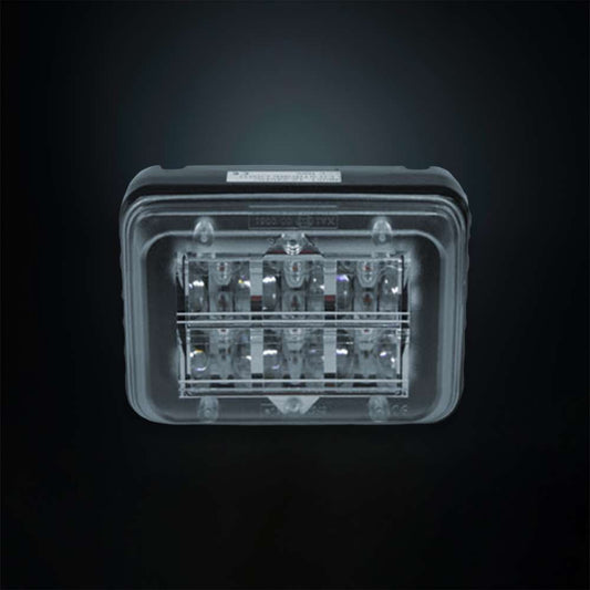 Strands Rectangular Amber LED Warning Light – ECE R65 Approved Safety Beacon