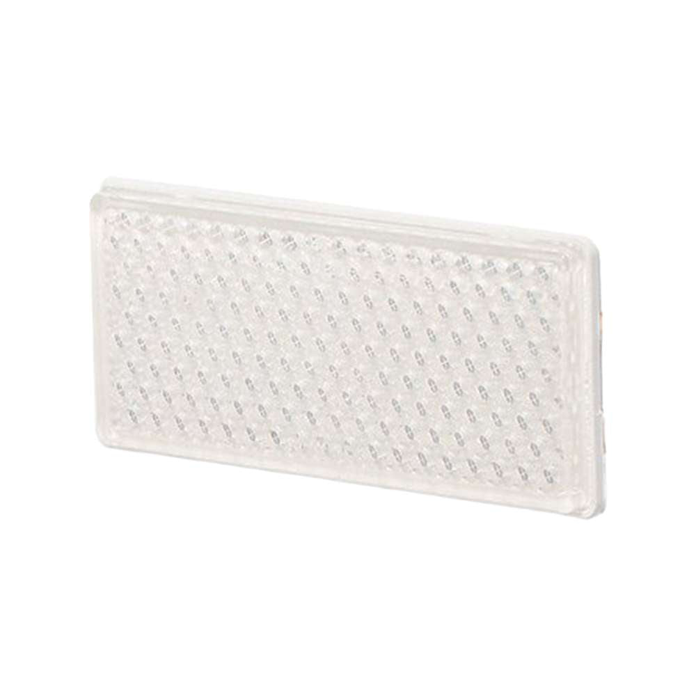 Strands Rectangular White Reflectors (Pack of 4) – High-Visibility Safety Reflectors for Trailers and Vehicles