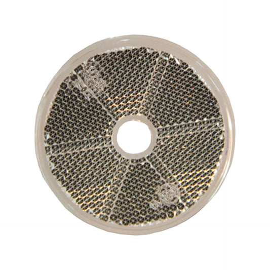 Strands Round White Reflectors (Pack of 4) – Screw-Mount Safety Reflectors with 5.2 mm Fixing Hole