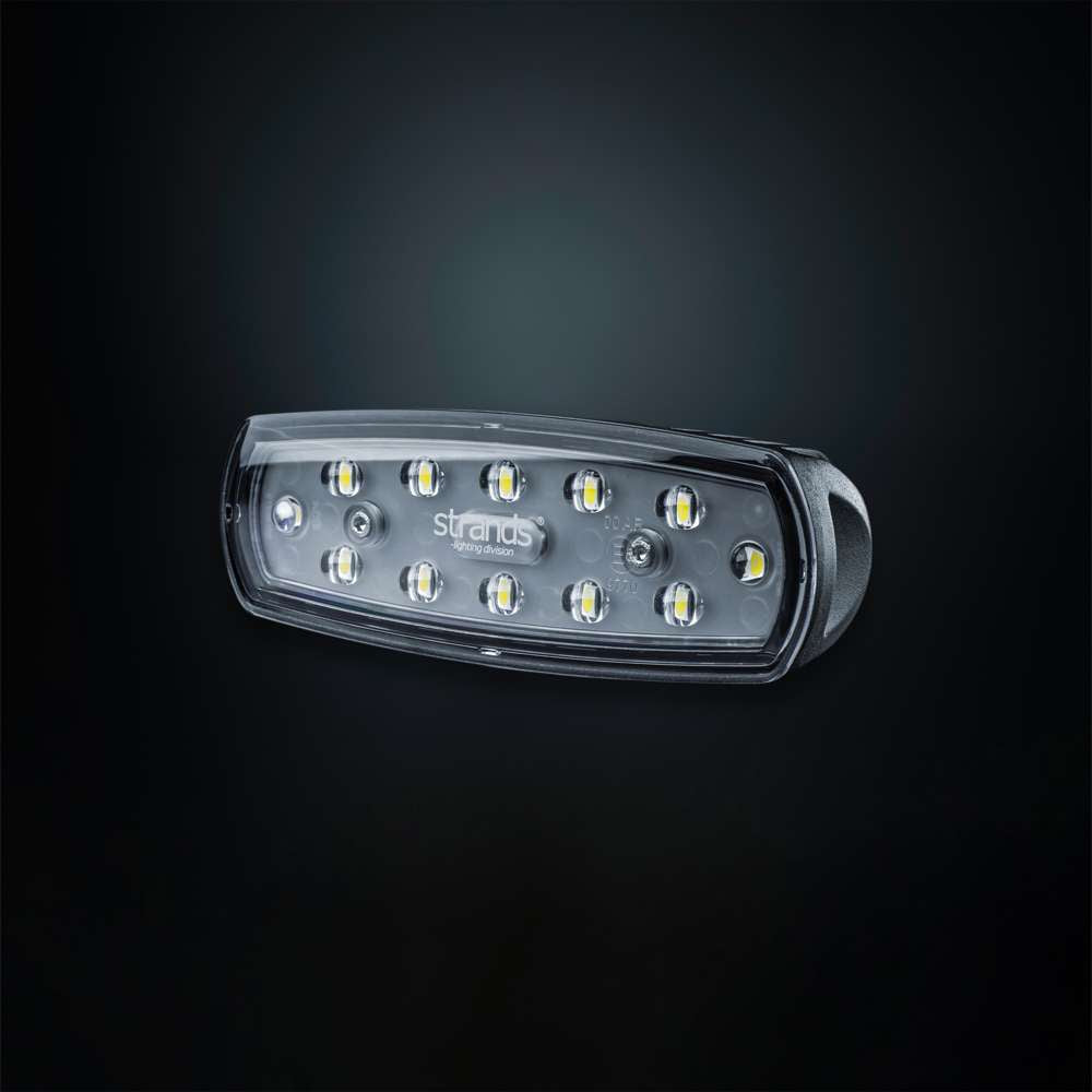 STRANDS 15W LED Work &amp; Reverse Light | 140° Wide-Angle ECE R23 Approved Lamp