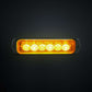 Swedstuff 6 LED Directional Warning Light – Compact High-Intensity Amber Safety Light
