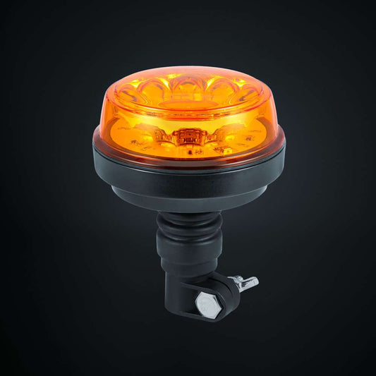 Swedstuff 119mm Pole Mount LED Beacon | ECE R65 Approved Warning Light 12V/24V