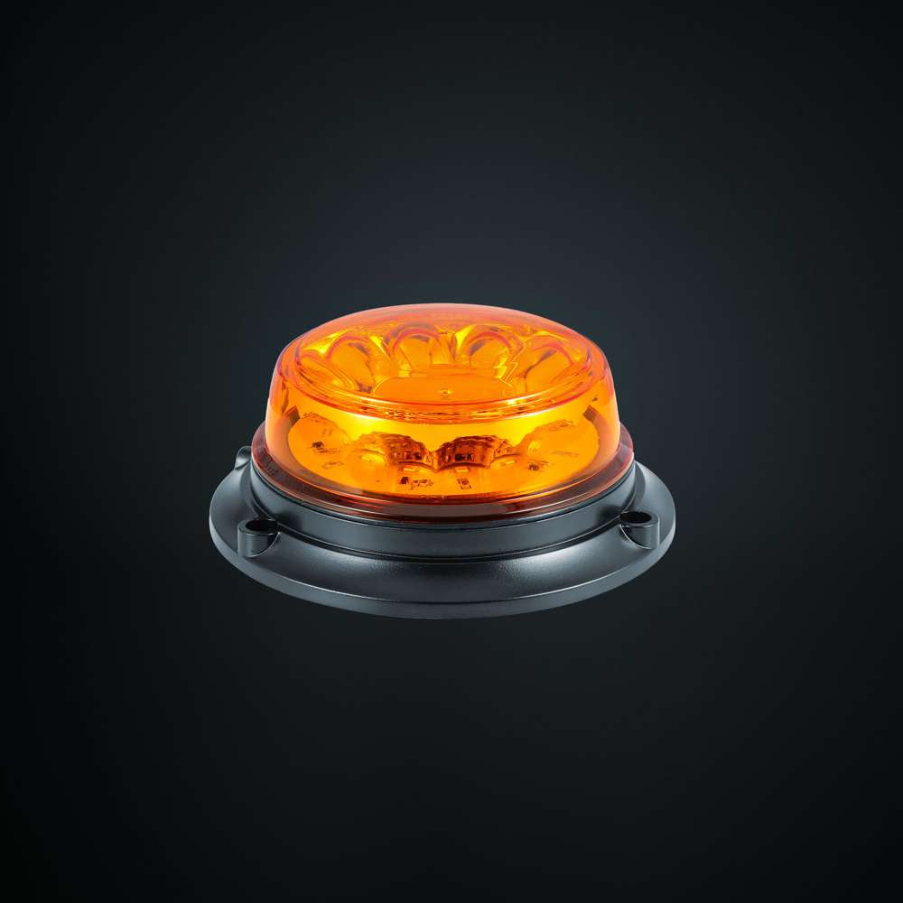 Swedstuff 145mm Fixed Mount LED Beacon | ECE R65 Approved Warning Light 12V/24V