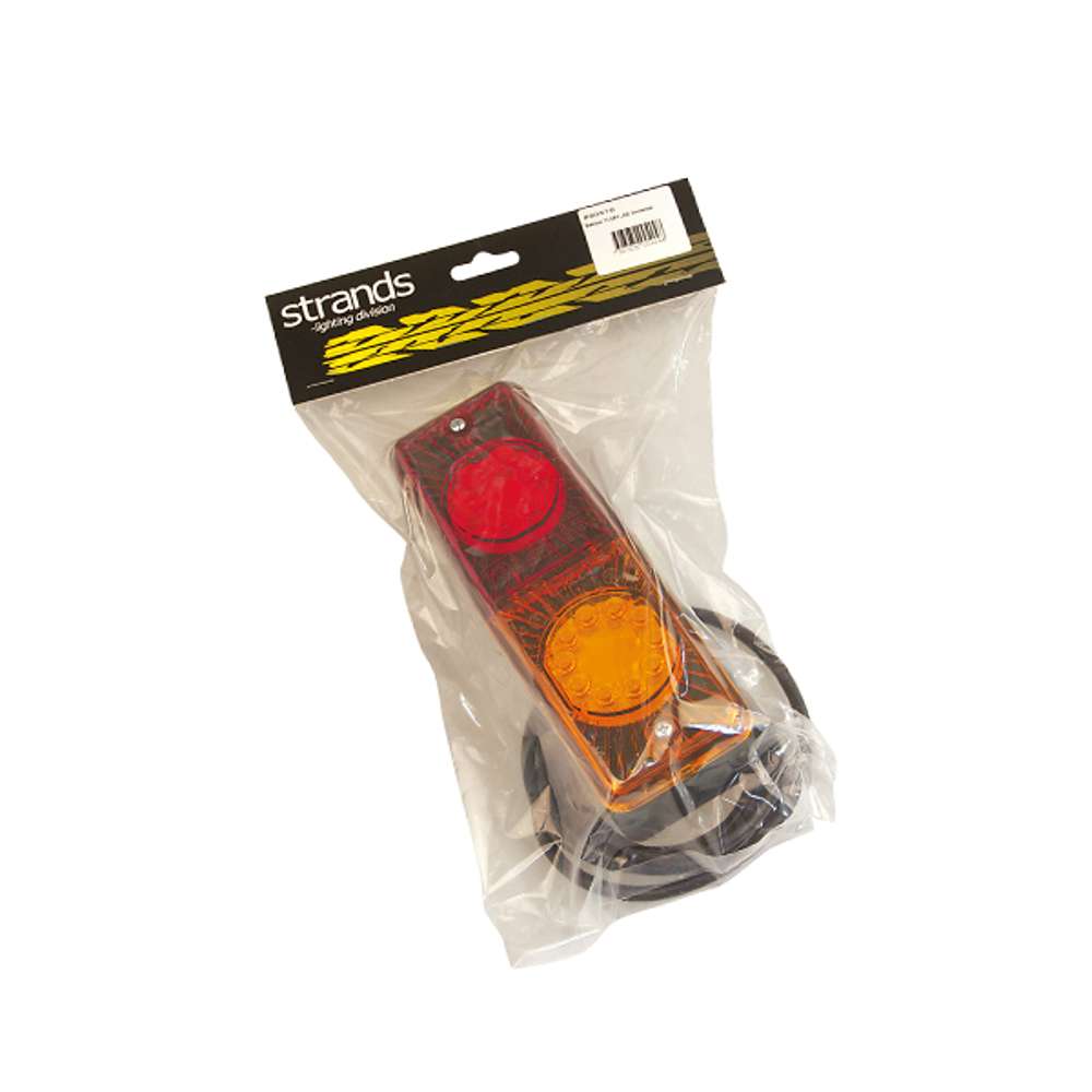 STRANDS Universal Rectangular LED Tail Light – 3-in-1 Rear Light with Simple Design for Trucks, Trailers &amp; Utility Vehicles