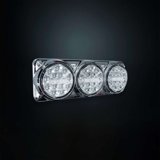 Rectangular LED Tail Light – 3 Function Rear Light with Tail, Brake &amp; Turn Signal