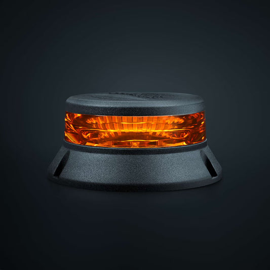 Gyrophare LED Orange Slim à Fixation en Surface – Warning Professionnel Homologué ECE R65 &amp; ADR