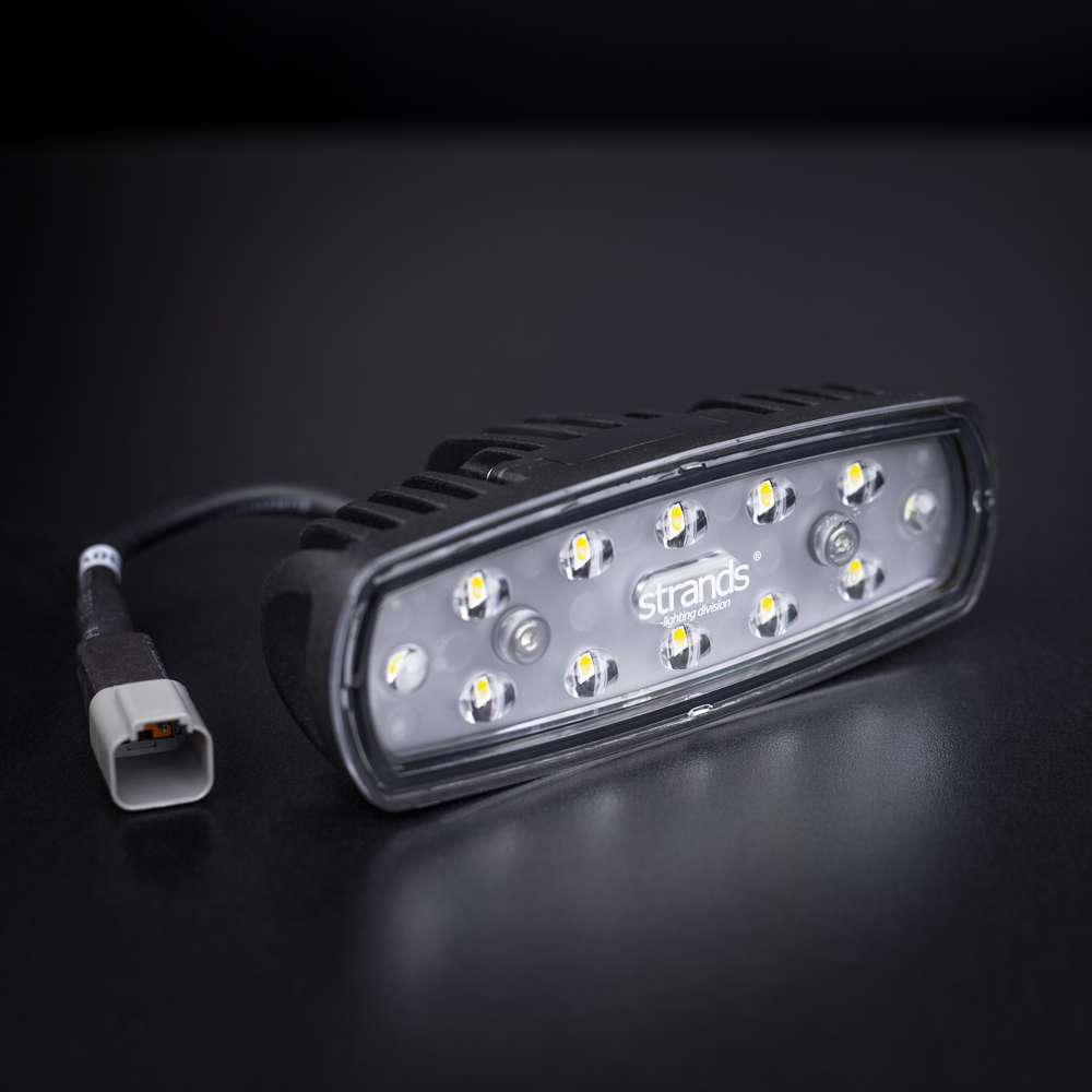 STRANDS 15W LED Work &amp; Reverse Light | 140° Wide-Angle ECE R23 Approved Lamp