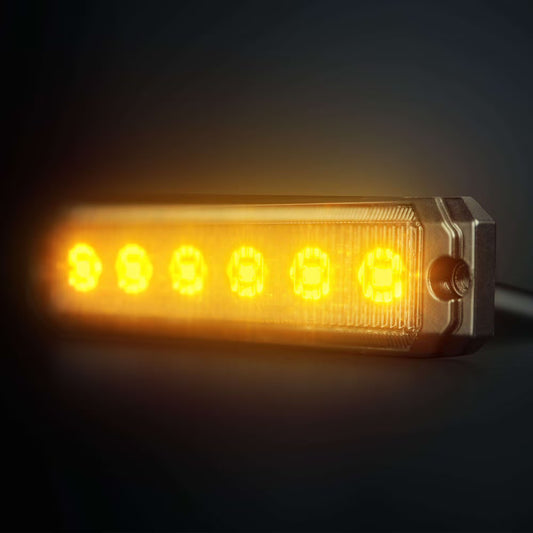 Dark Knight SM6 Feu de Signalisation LED Directionnel – 6 LED Ultra Slim IP69K Homologué R65