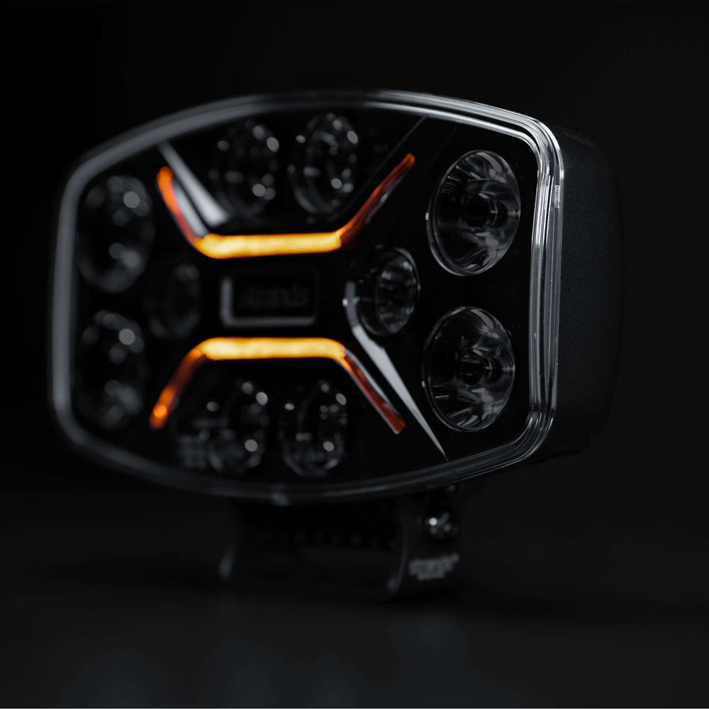 Dark Knight Insane Projecteur LED Ovale – Feu Longue Portée avec Position Blanc/Ambre & Warning