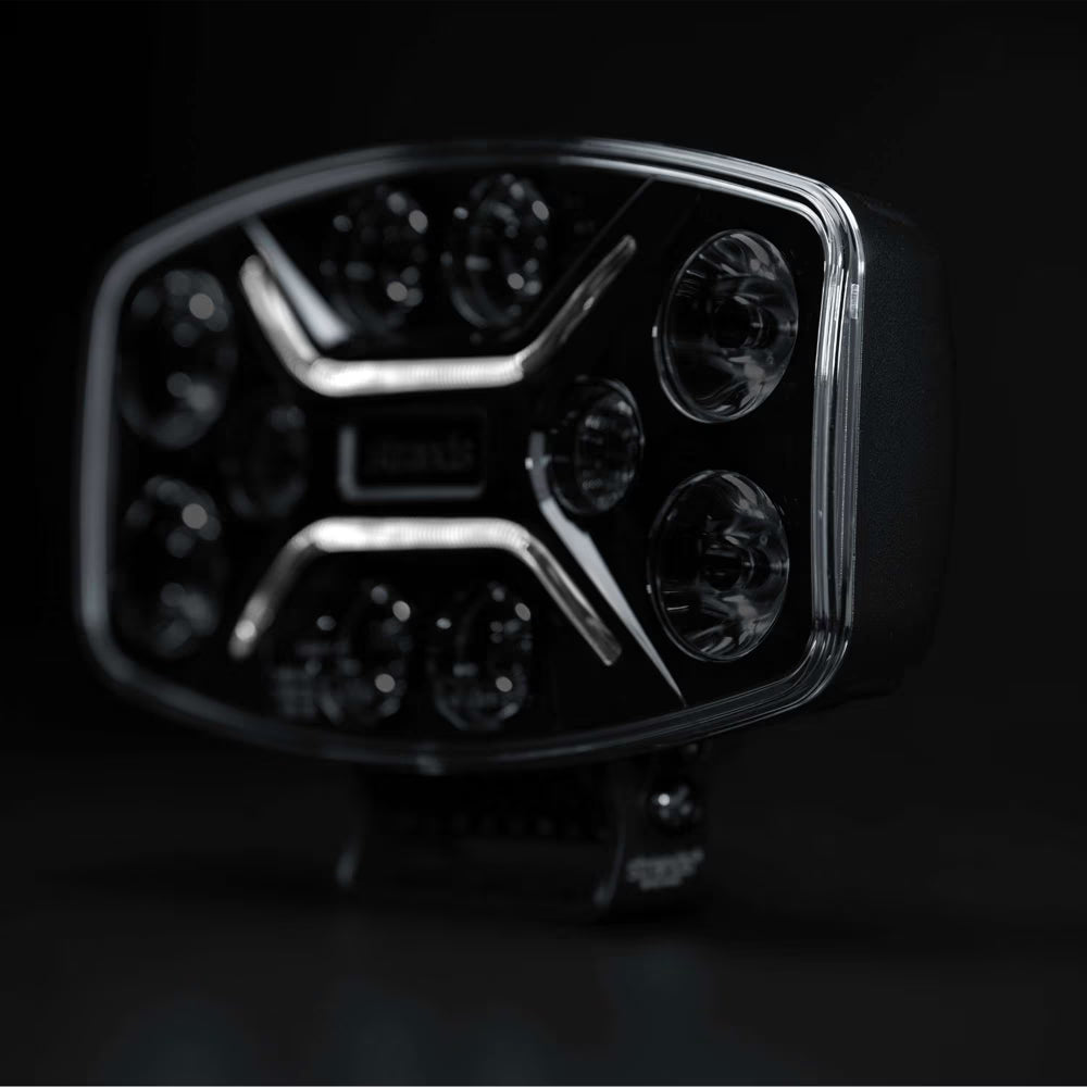 Dark Knight Insane Projecteur LED Ovale – Feu Longue Portée avec Position Blanc/Ambre & Warning