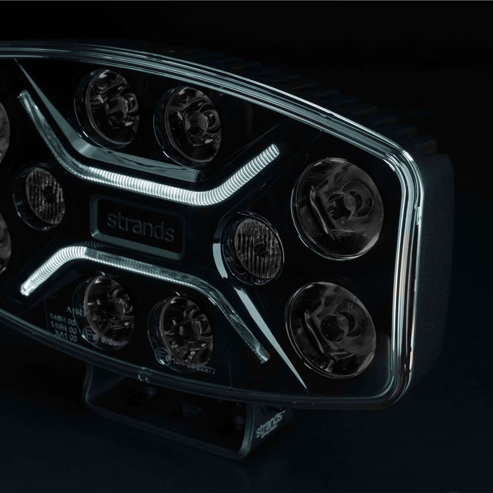 Dark Knight Insane Projecteur LED Ovale – Feu Longue Portée avec Position Blanc/Ambre & Warning
