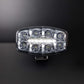 Delta Projecteur LED Ovale – Feu Longue Portée 430 m, Position Blanc/Ambre Homologué R112