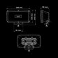 IZE LED OG Rex Projecteur LED – 9400 Lumens, Portée 410 m, Position Blanc Chaud/Ambre IP69K